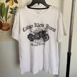 calvin klein motorcycle graphic tee